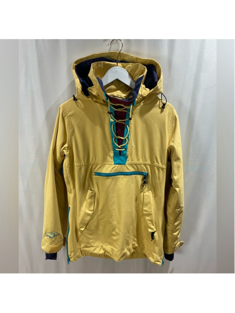 Airblaster Yellow Pullover Anorak Shell Size S - Picture 2 of 11